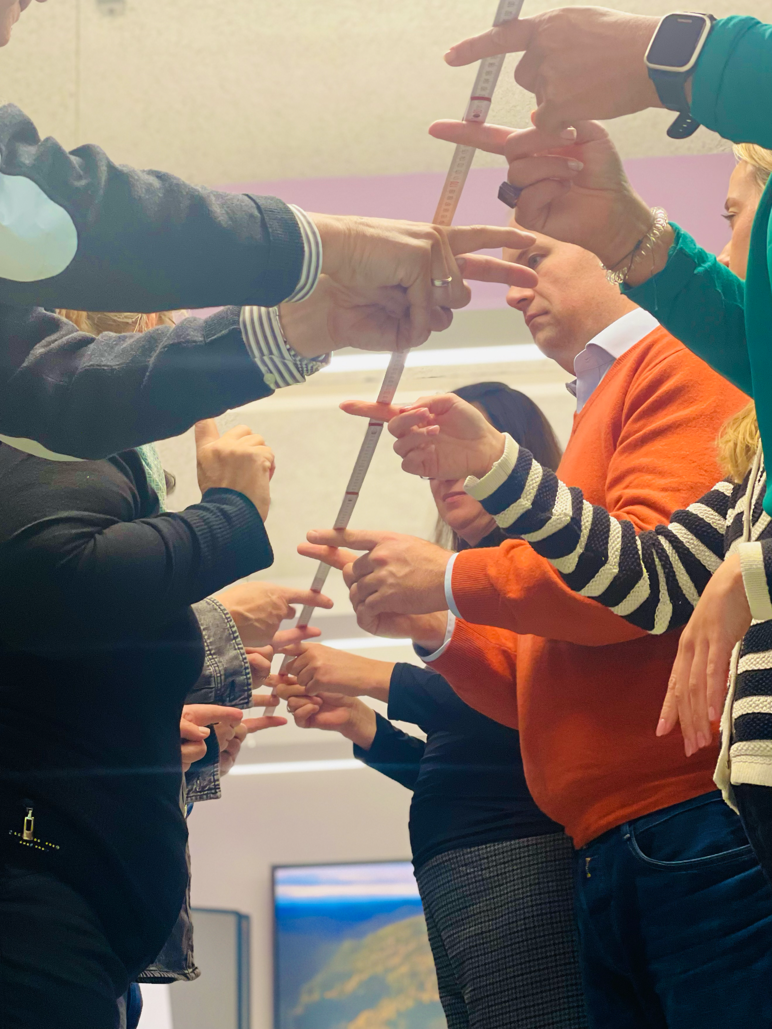 Zollstock als Bild für Struktur und Planung